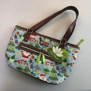 Lily Bloom Santa Blues Everyday Tote